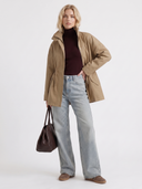 Viera | Women's Casual High Collar Drawstring Utility Jacket