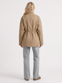 Viera | Women's Casual High Collar Drawstring Utility Jacket
