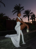 Winona | Women's High-Neck Sleeveless High-Slit Maxi Summer Dress