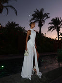 Winona | Women's High-Neck Sleeveless High-Slit Maxi Summer Dress