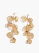 Yamileth | Women's Long Dangle Layered Ginkgo Leaf Drop Earrings