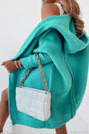 Yasmin | Women's Hooded Open Front Long Knit Cardigan