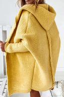 Yasmin | Women's Hooded Open Front Long Knit Cardigan