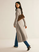 Zuri | Women's V-Neck Longline Knit Long Sleeve Cardigan