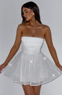 Madeline | Women’s Strapless Glitter Sequin Mini Party Dress
