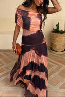 Brittany | Women's One-Shoulder Mesh Maxi Summer Dress