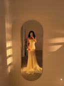 Melody | Women's Strapless Maxi Dress with Mesh Bottom