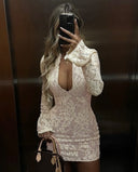 Sem | Women's Longsleeve Lace Mini Dress