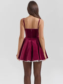 Bonnie | Women's Velvet Sleeveless Mini Dress