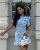 Romy | Women's Mini Dress with Lace Details